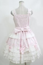 画像3: MQ LOLITA（海外ロリータブランド） / Labirinthe Doll ジャンパースカート M ピンク H-26-10-08-001-PU-OP-NS-ZH (3)