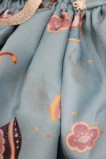 画像5: ALICE and the PIRATES / クリスの百鬼夜行〜宵に咲き誇る妖の華〜柄ハイウエストスカート one size fits all 孔雀青 H-26-10-08-007-PA-SK-SA-ZH (5)