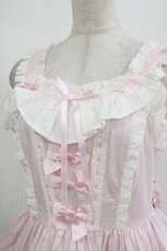 画像4: MQ LOLITA（海外ロリータブランド） / Labirinthe Doll ジャンパースカート M ピンク H-26-10-08-001-PU-OP-NS-ZH (4)