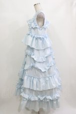 画像2: merry jenny / フリルティアードワンピース Free アイスブルー H-26-10-08-012-LO-OP-NS-ZH (2)