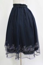 画像2: axes femme POETIQUE / マリン裾刺繍スカート M ブラック H-26-10-09-003-AX-SK-NS-ZH (2)