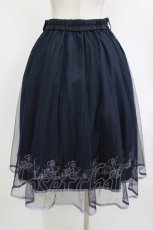 画像3: axes femme POETIQUE / マリン裾刺繍スカート M ブラック H-26-10-09-003-AX-SK-NS-ZH (3)