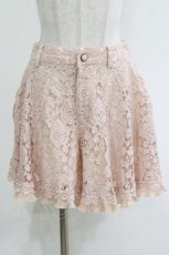 画像1: axes femme / ベルト付きレースキュロット M ピンク H-26-10-09-037-AX-PA-NS-ZH (1)