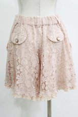 画像3: axes femme / ベルト付きレースキュロット M ピンク H-26-10-09-037-AX-PA-NS-ZH (3)