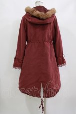 画像3: axes femme / フロント刺繍モッズコート M ワイン H-26-10-09-041-AX-CO-NS-ZH (3)