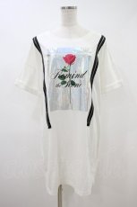画像1: Ank Rouge / ジップデザインTシャツ M 白 H-26-10-09-1041-CA-TO-SZ-ZH (1)