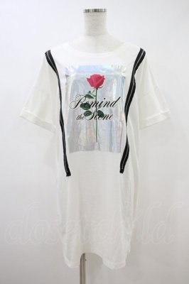 Preview of ジップデザインTシャツ M 白