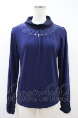 画像1: axes femme / レースタートルインナー M ネイビー H-26-10-09-1053-AX-TO-NS-ZH (1)