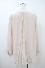 画像2: axes femme / フラワー刺繍ボウタイブラウス M ピンク H-26-10-09-1059-AX-BL-NS-ZH (2)