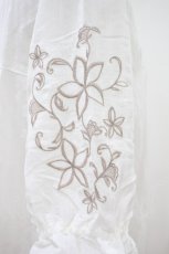画像3: axes femme / 刺繍袖スキッパーシアーシャツ M 白 H-26-10-09-1063-AX-BL-NS-ZH (3)