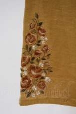 画像3: axes femme / 裾刺繍ストレートパンツ L マスタード H-26-10-09-1001-AX-PA-NS-ZH (3)