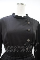 画像3: axes femme / フラワー刺繍連釦ワンピース Free ブラック H-26-10-09-1013-AX-OP-NS-ZH (3)