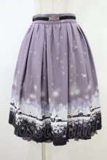 画像1: axes femme POETIQUE / ビット付スノータウンスカート M パープル H-26-10-09-1028-AX-SK-NS-ZH (1)