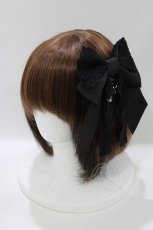 画像1: BABY,THE STARS SHINE BRIGHT / レーシィマスク留めバレッタ  ブラック H-26-10-09-072-BA-AC-IG-ZH (1)