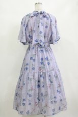 画像3: axes femme POETIQUE / チューリップブーケロングワンピース M ラベンダー H-26-10-09-009-AX-OP-NS-ZH (3)
