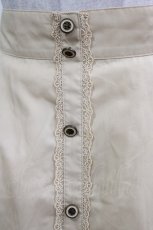 画像4: axes femme / 刺繍入りカラースカート M アイボリー H-26-10-09-024-AX-SK-NS-ZH (4)