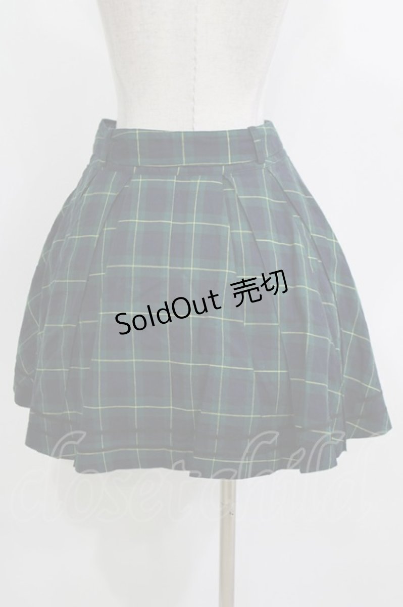画像3: metamorphose / スクールスカート（ミニ） Free グリーン H-26-10-09-025-ME-SK-IG-ZH (3)