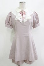 画像1: Ank Rouge / ヨークラッフルコンビネゾン M ピンクＸ白 H-26-10-10-1035-CA-OP-SA-ZH (1)