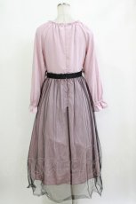 画像3: Ank Rouge / チュールドッキングワンピース M ピンク×クロ H-26-10-10-1005-CA-OP-OW-ZH (3)