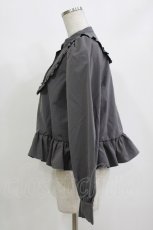 画像2: FLC / MINA*ペプラムブラウス M グレー H-26-10-10-1046-LO-BL-NS-ZH (2)