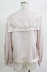 画像3: Ank Rouge / ラッセルレースリボンセーラーブラウス M ピンク H-26-10-10-1047-CA-BL-SA-ZH (3)
