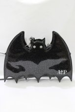 画像2: Angelic Pretty / Horror Batバッグ  ブラックラメ H-26-10-10-1054-AP-BG-NS-ZH (2)