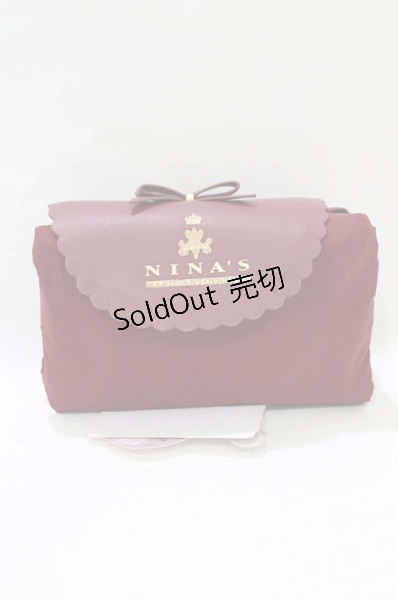 画像1: m petit by misako / AMフラップエコバッグ  ワイン H-26-10-10-1058-LO-ZA-NS-ZH (1)