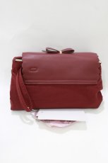 画像2: m petit by misako / AMフラップエコバッグ  ワイン H-26-10-10-1058-LO-ZA-NS-ZH (2)