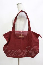 画像3: m petit by misako / AMフラップエコバッグ  ワイン H-26-10-10-1058-LO-ZA-NS-ZH (3)