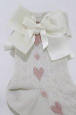 画像2: m petit by misako / AMCSハートリボンPL  オフ H-26-10-10-1067-LO-ZA-NS-ZH (2)