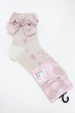 画像1: m petit by misako / AMCSハートリボンPL  ピンク H-26-10-10-1068-LO-ZA-NS-ZH (1)