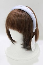 画像1: Maison de FLEUR Petite Robe canone / Elsa/クリスタルカチューシャ  Sax H-26-10-10-1072-LO-AC-NS-ZH (1)