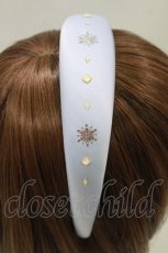 画像2: Maison de FLEUR Petite Robe canone / Elsa/クリスタルカチューシャ  Sax H-26-10-10-1072-LO-AC-NS-ZH (2)
