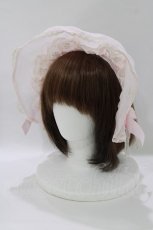 画像1: Angelic Pretty / オーガンジーブリム付カチューシャ  ピンク H-26-10-10-1073-AP-AC-NS-ZH (1)