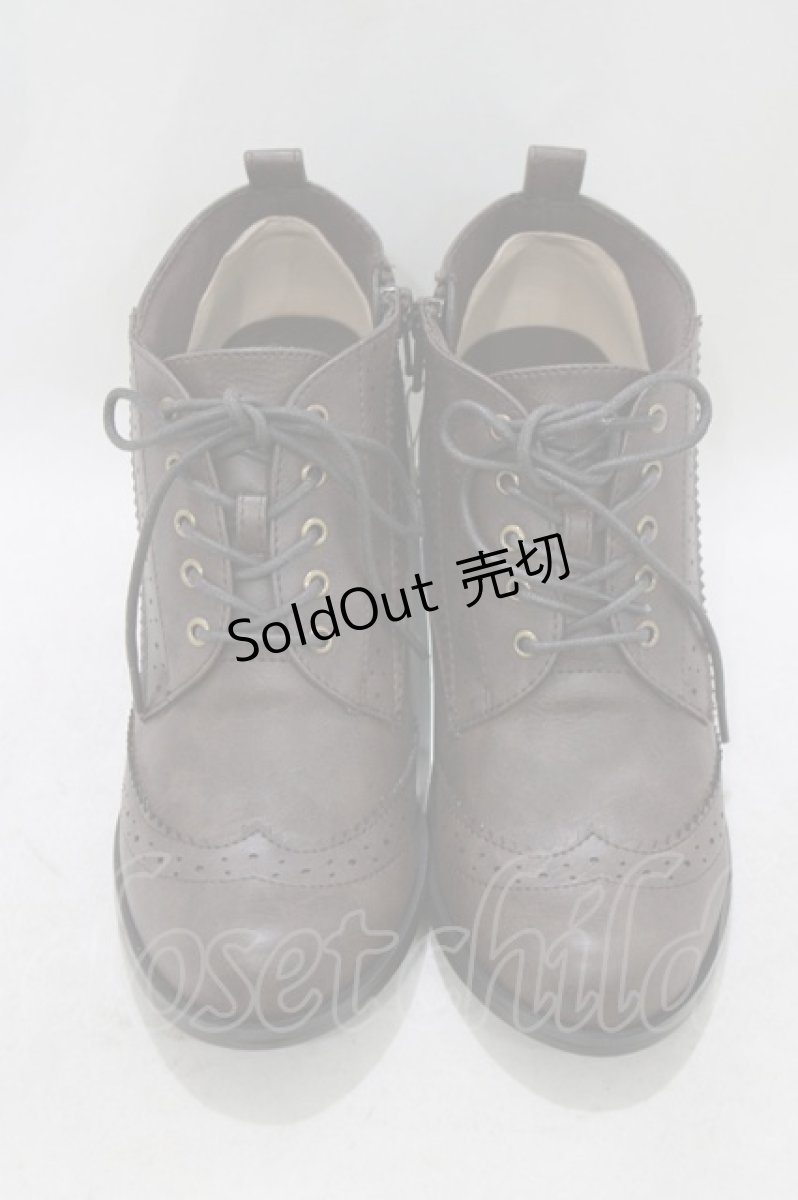 画像1: Maison de FLEUR Petite Robe canone / お嬢様のショートブーツ S BROWN H-26-10-10-1075-LO-SH-NS-ZH (1)