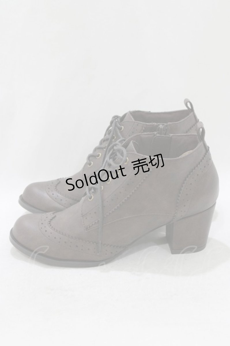 画像2: Maison de FLEUR Petite Robe canone / お嬢様のショートブーツ S BROWN H-26-10-10-1075-LO-SH-NS-ZH (2)