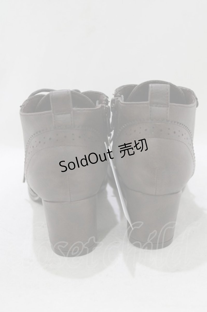 画像3: Maison de FLEUR Petite Robe canone / お嬢様のショートブーツ S BROWN H-26-10-10-1075-LO-SH-NS-ZH (3)