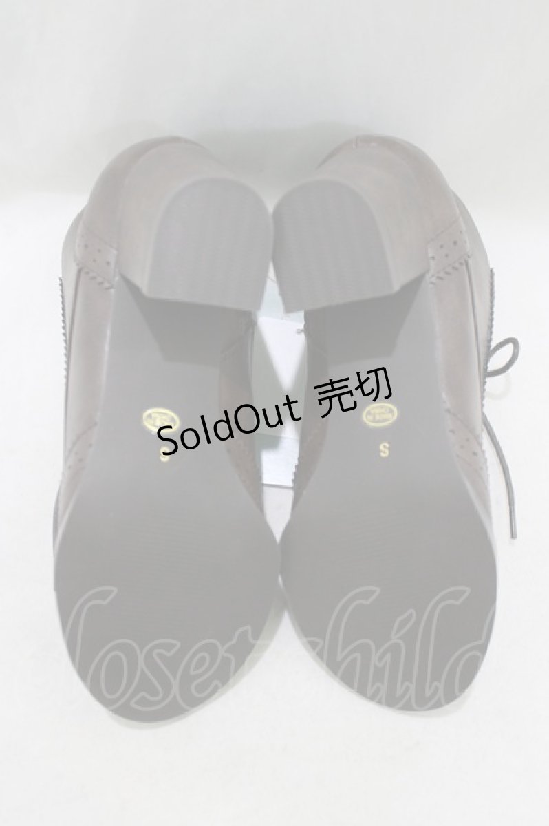 画像4: Maison de FLEUR Petite Robe canone / お嬢様のショートブーツ S BROWN H-26-10-10-1075-LO-SH-NS-ZH (4)