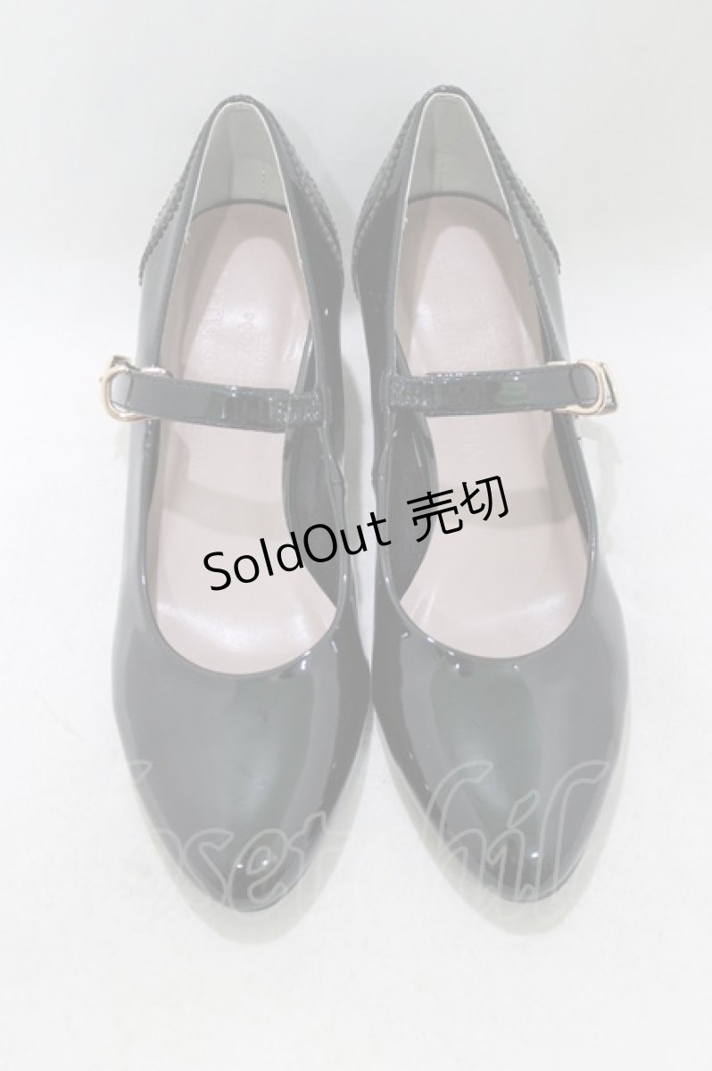 画像1: Maison de FLEUR Petite Robe canone / 淑女のメリージェーン S BLACK H-26-10-10-1076-LO-SH-NS-ZH (1)