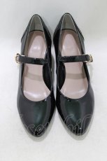 画像1: Maison de FLEUR Petite Robe canone / 淑女のメリージェーン S BLACK H-26-10-10-1076-LO-SH-NS-ZH (1)