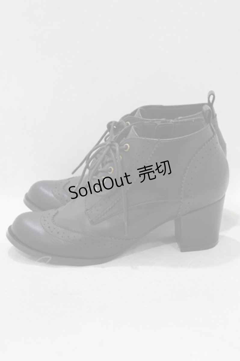 画像2: Maison de FLEUR Petite Robe canone / お嬢様のショートブーツ S BLACK H-26-10-10-1077-LO-SH-NS-ZH (2)