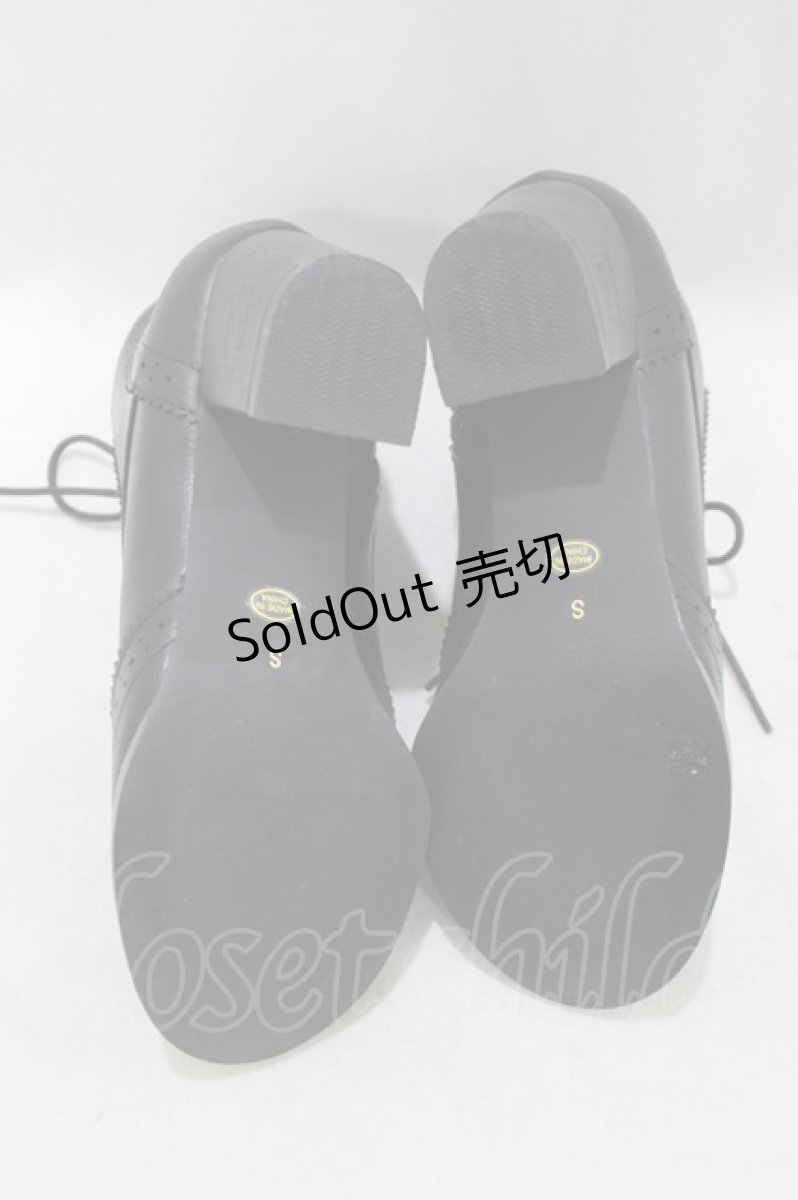 画像4: Maison de FLEUR Petite Robe canone / お嬢様のショートブーツ S BLACK H-26-10-10-1077-LO-SH-NS-ZH (4)