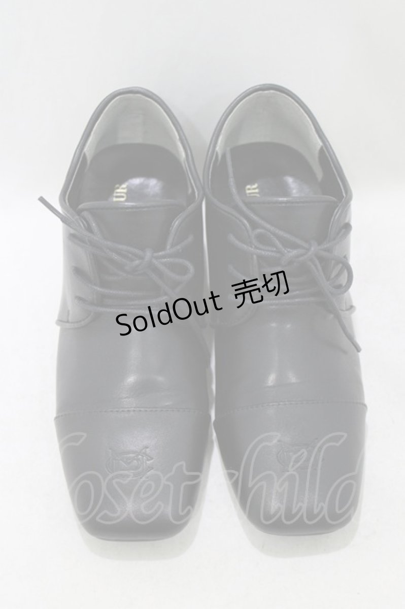 画像1: Maison de FLEUR Petite Robe canone / レディのままでマニッシュシューズ S BLACK H-26-10-10-1082-LO-SH-NS-ZH (1)