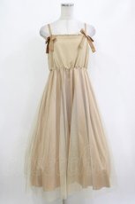 画像1: Maison de FLEUR Petite Robe canone / エリカが躍るキャミワンピース S 生成り H-26-10-10-1011-LO-OP-NS-ZH (1)