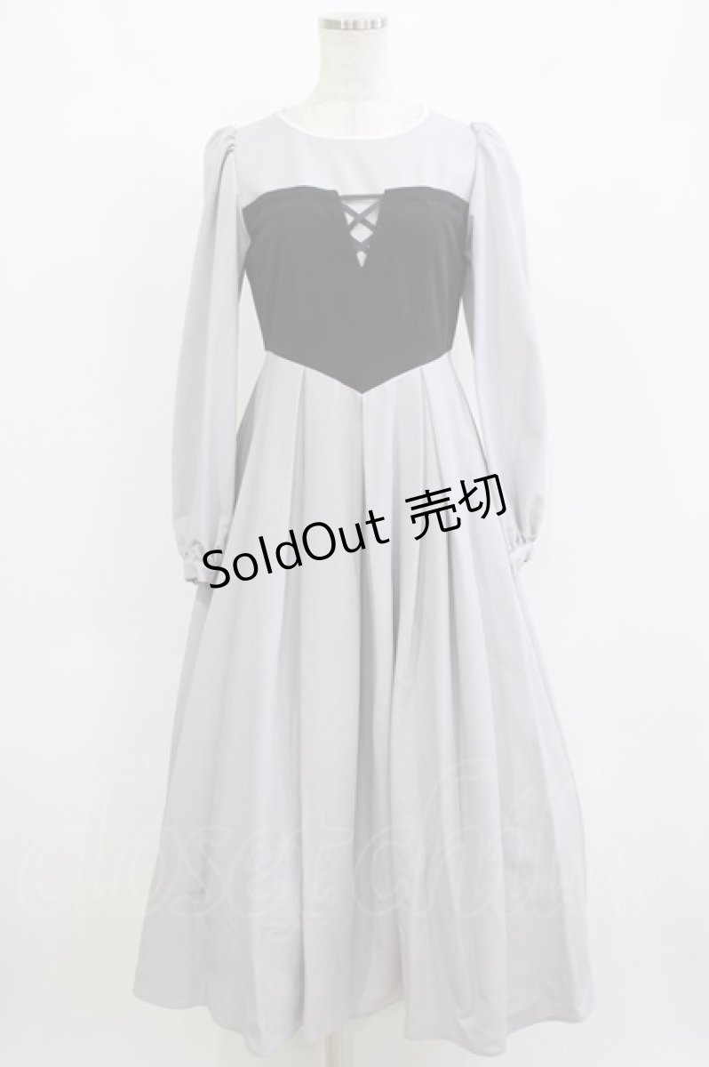 画像1: Maison de FLEUR Petite Robe canone / 森でワルツをワンピース S Gray H-26-10-10-1015-LO-OP-NS-ZH (1)