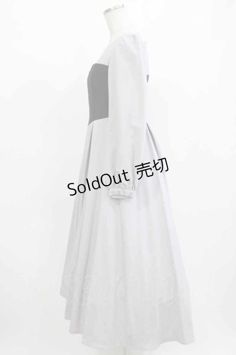 画像2: Maison de FLEUR Petite Robe canone / 森でワルツをワンピース S Gray H-26-10-10-1015-LO-OP-NS-ZH (2)