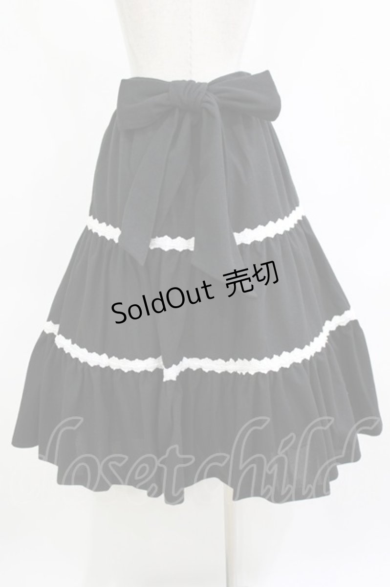 画像3: Maison de FLEUR Petite Robe canone / 幸福について想うスカート S BLACK H-26-10-10-1019-LO-SK-NS-ZH (3)