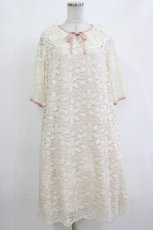 画像1: Maison de FLEUR Petite Robe canone / ブレアのわがままワンピース S Beige H-26-10-10-1022-LO-OP-NS-ZH (1)