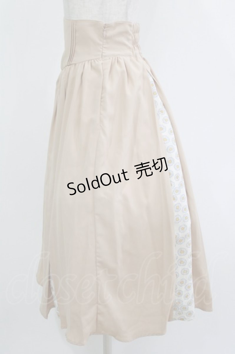 画像2: Maison de FLEUR Petite Robe / 意思に反するスカート S Beige H-26-10-10-1025-LO-SK-NS-ZH (2)
