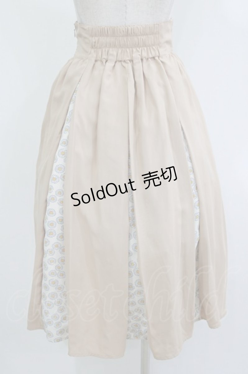 画像3: Maison de FLEUR Petite Robe / 意思に反するスカート S Beige H-26-10-10-1025-LO-SK-NS-ZH (3)